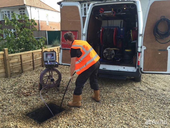 Прочистка канализации, устранение засоров 24/7