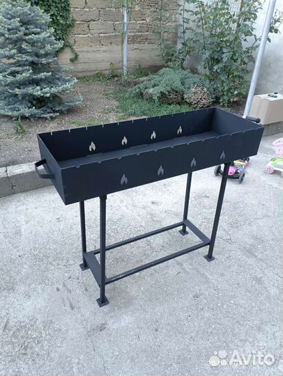 Мангал большой 100см, высокий, усиленный 3 мм