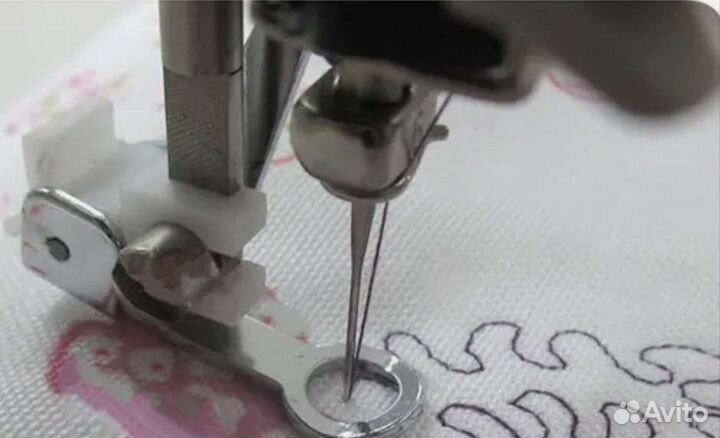 Лапка для штопки, стежки и вышивки