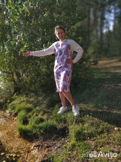 Платье. Платье-худи. Повседневное женское платье