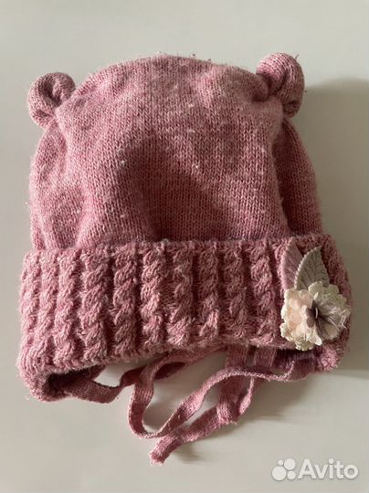 Шапка зимняя для девочки 44-47
