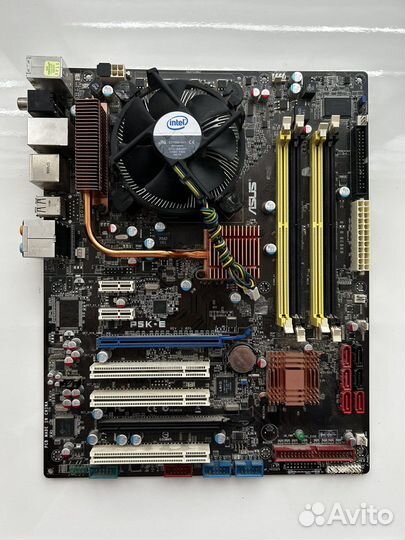 Intel core 2 quad q9300 + мать + озу