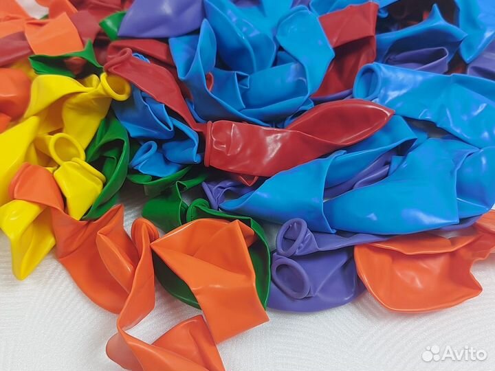 Воздушные шарики 25 см. Новые 104 шт