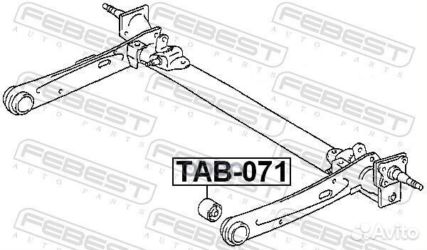 Сайлентблок заднего рычага TAB-071 Febest