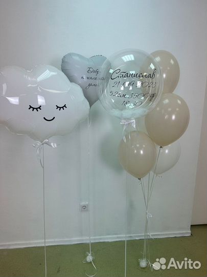 Шары и шарики на выписку из роддома