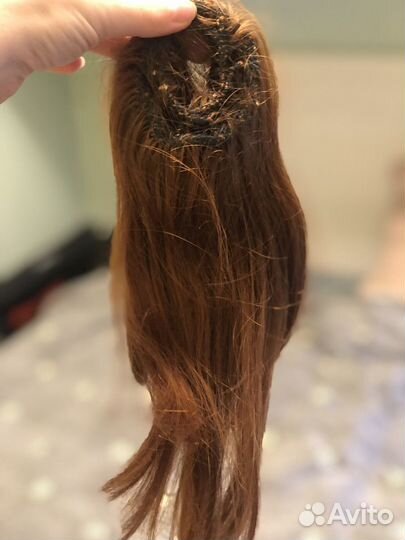 Шиньон из натуральных волос