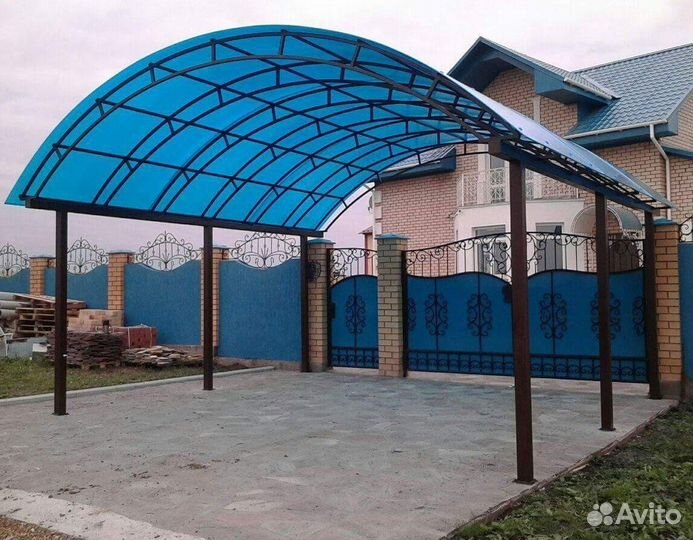 Строительство навесов из поликарбоната