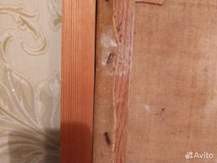 Старинная картина маслом на холсте