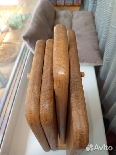 Доски разделочные для кухни набор на подставке