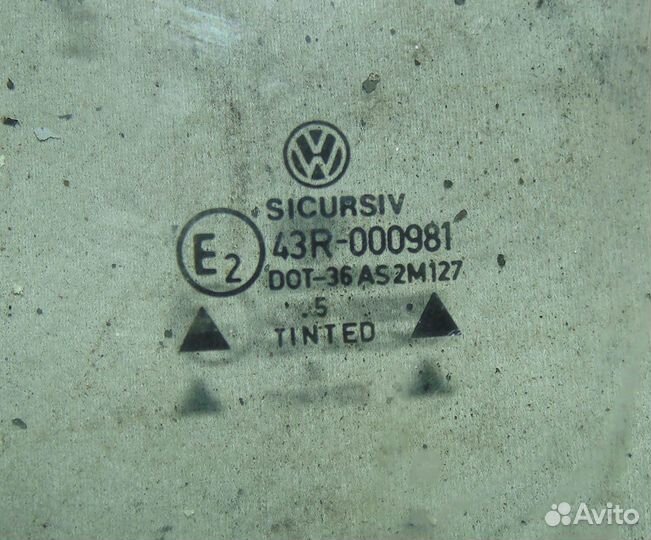 Стекло двери передней левой VW Golf 3