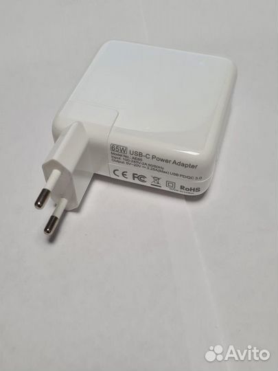 Блок питания ET DC-65USB-C White PD и QC3.0