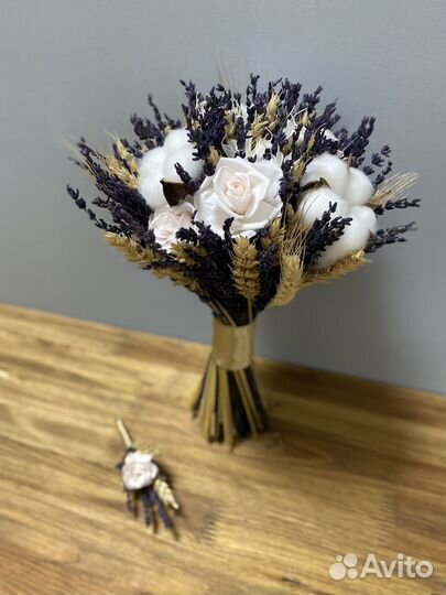 Букет невесты из сухоцветов