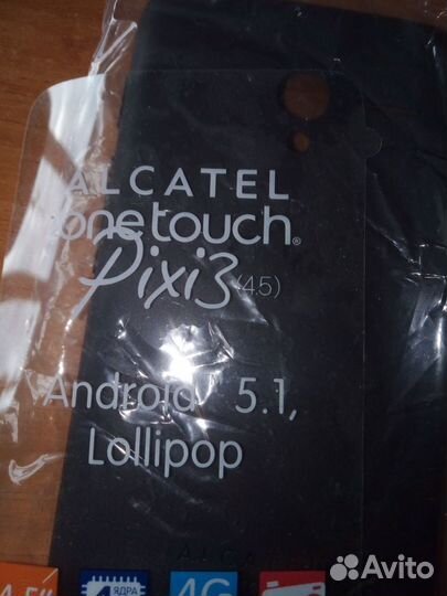 Панель pixi 3(4,5) 5017D Alcatel и переходник