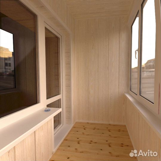 Отделка балкона мдф панелями