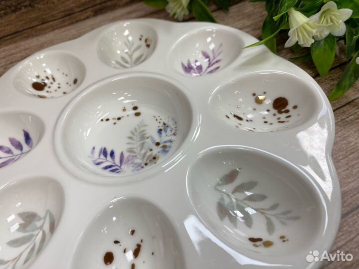 Тарелка для яиц 20см. фарфор