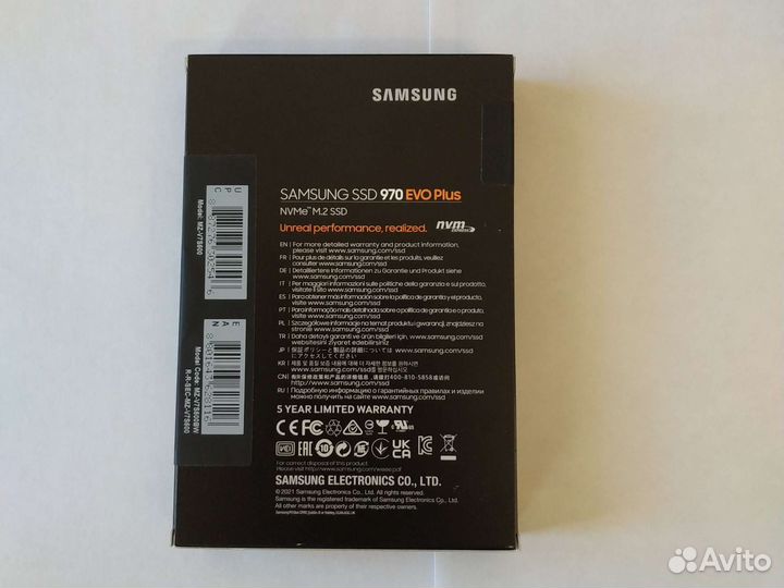 Ssd m2 nvme 500gb samsung 970 EVO Plus новый