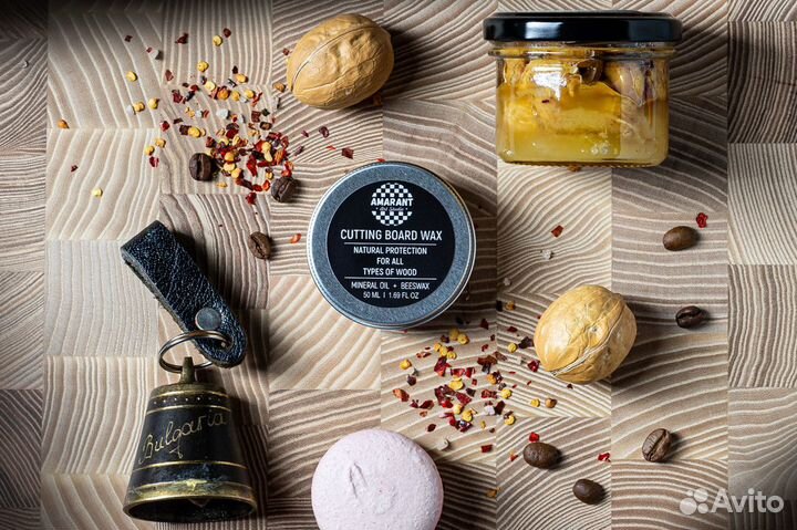 Торцевая разделочная доска из ясеня 40*30*3,5 см