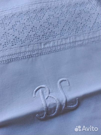 Наволочка, винтаж, Германия, кружево