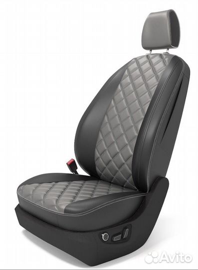 Авточехлы из экокожи 3D Ромб - Mazda 3 (2008-2013)