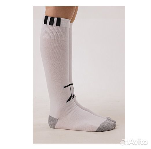Гетры Ювентус белые с серым носком, 30-37