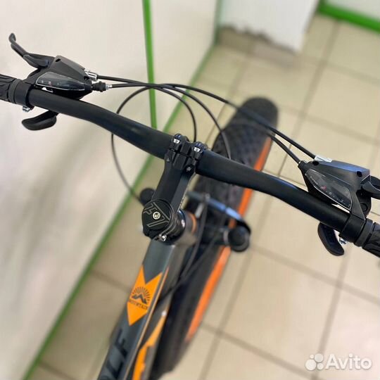 Fatbike серо-оранжевый новый