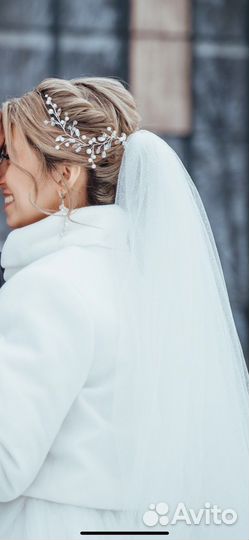 Свадебная веточка и серьги