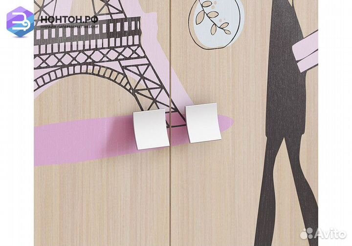 Шкаф комбинированный двухстворчатый с ящиками Амел