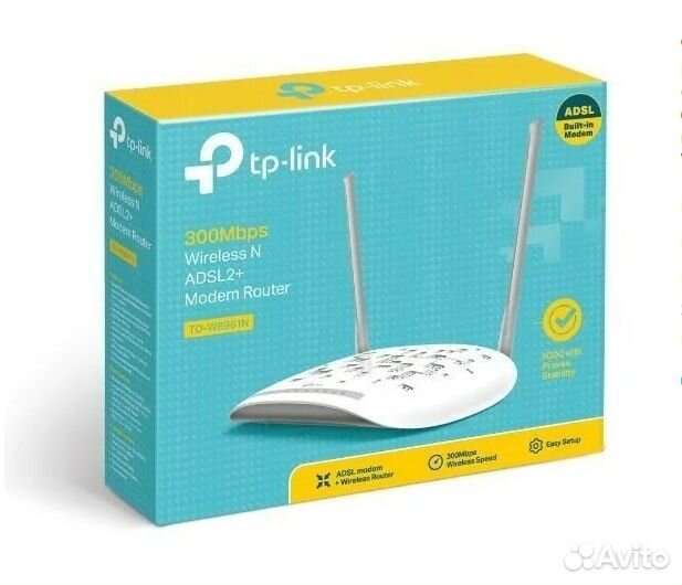 Wi-Fi роутер TP-link TD-W8961N, белый