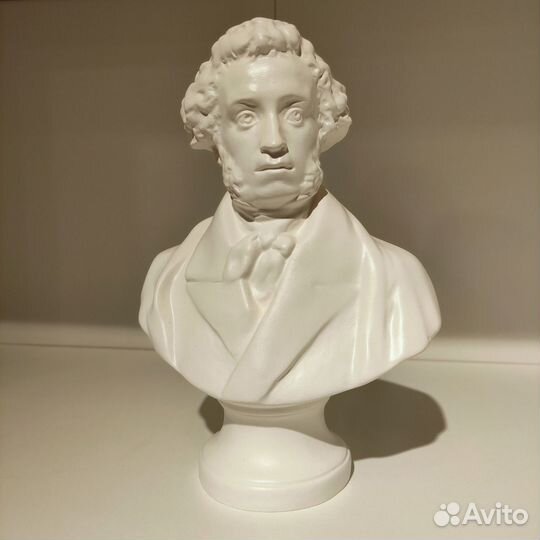 Бюст Пушкина, гипс