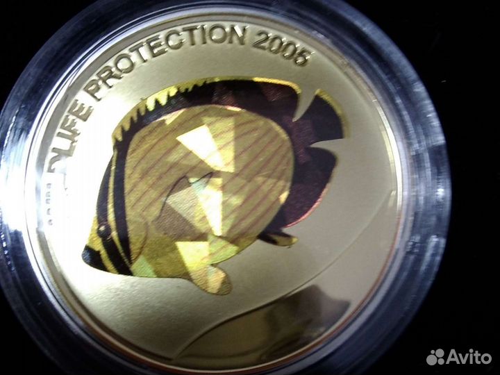 Монеты серебро Конго 25г Рыбы. комплект 3шт