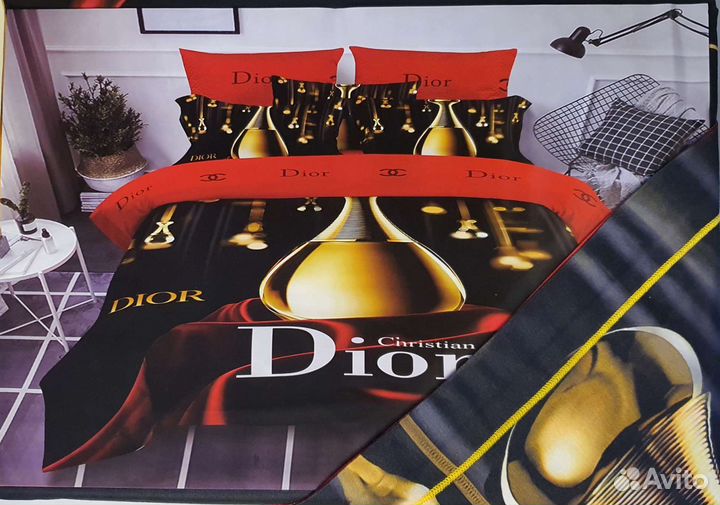 Белье постельное Dior, Gucci, Channel. евро