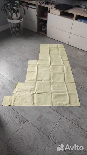 Отрез ткани хб лимонный цвет