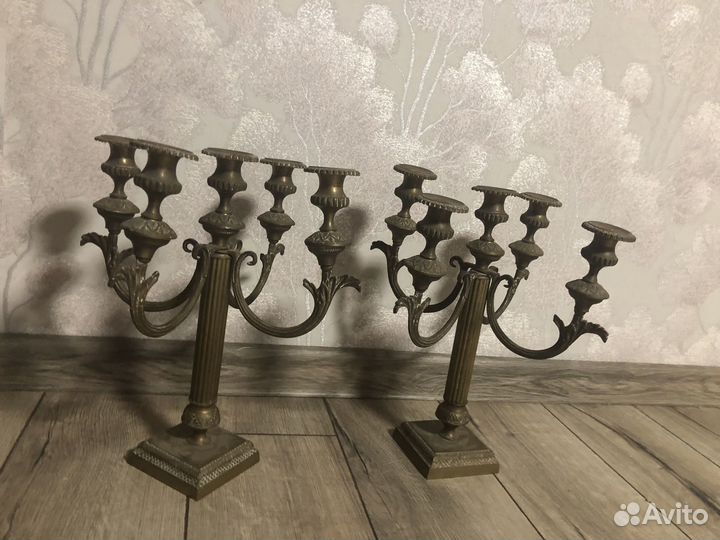 Подсвечник латунь винтаж
