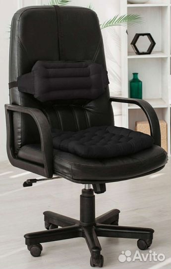 Комплект ортопедических подушек на кресло из лузги