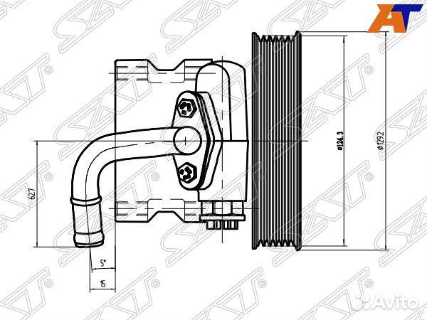 Насос гур chevrolet lacetti