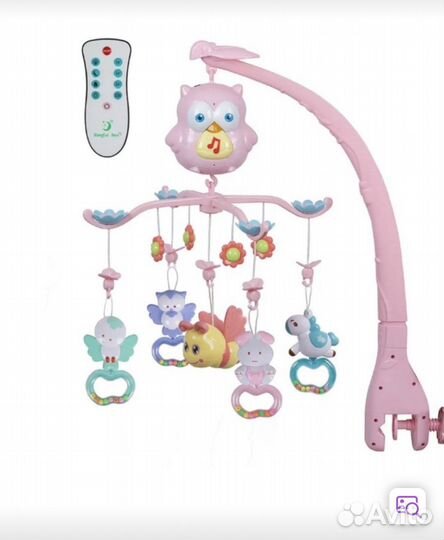 Детский мобиль в кроватку музыкальный