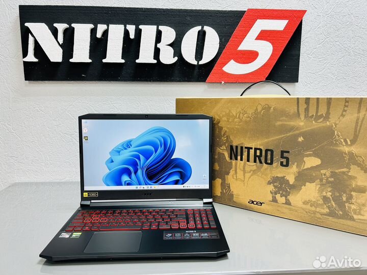 Новый игровой ноутбук Acer nitro 5 R5-5600H
