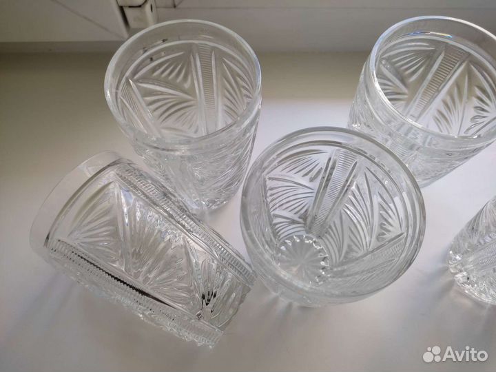 Рюмки, стаканы хрусталь
