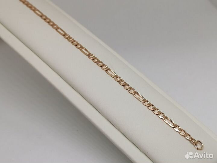 Браслет золото Фигаро (585) (Заводской)