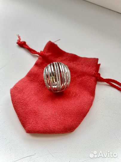 Кольцо серебро