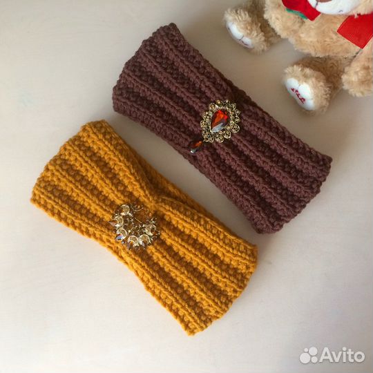 Повязка Чалма с брошкой