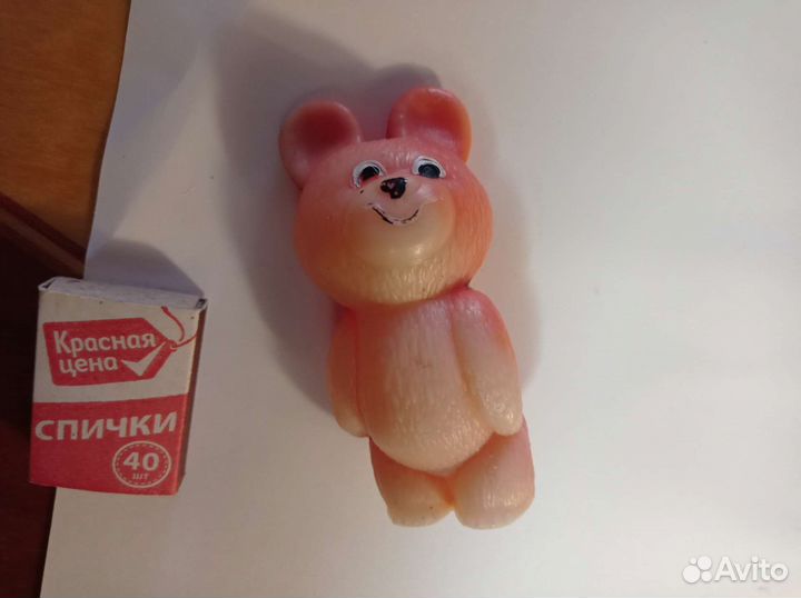 Олимпийский мишка пластик СССР