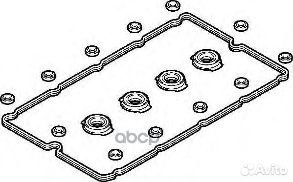 389.080E прокладка клапанной крышки к-кт Ford