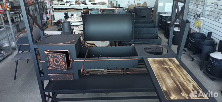 Мангал с крышей (мангальная зона)