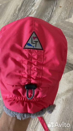 Шапка ушанка 48-50 р на девочку
