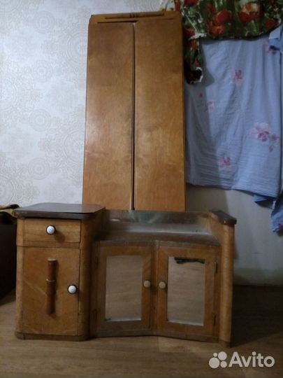 Винтажное зеркало трюмо,трельяж СССР