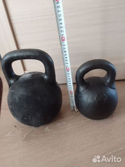 Гиря 32 кг и 16 кг СССР