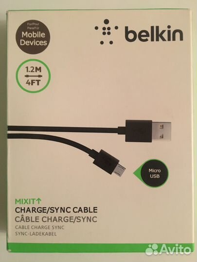 Кабель зарядки Belkin-Micro USB Samsung-Type-C