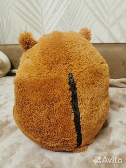 Мягкая игрушка хомяк коричневый