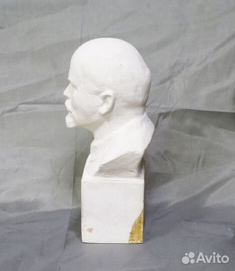 Бюст Ленин, гипс, высота 13 см
